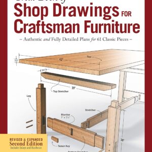 Great Book of Shop Drawings for Craftsman Furniture, Revised & Expanded Second Edition: Authentic and Fully Detailed Plans for 61 Classic Pieces (Fox Chapel Publishing) Complete Full-Perspective Views